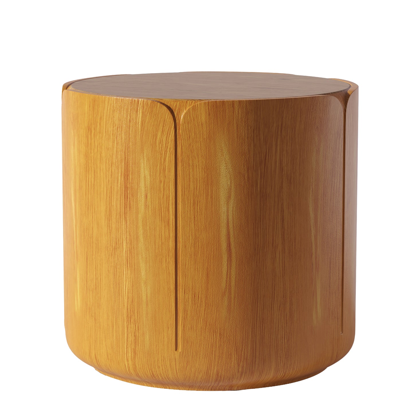 19.29" Round Magnesium Oxide Coffee Table - Outdoor & Indoor Side Table