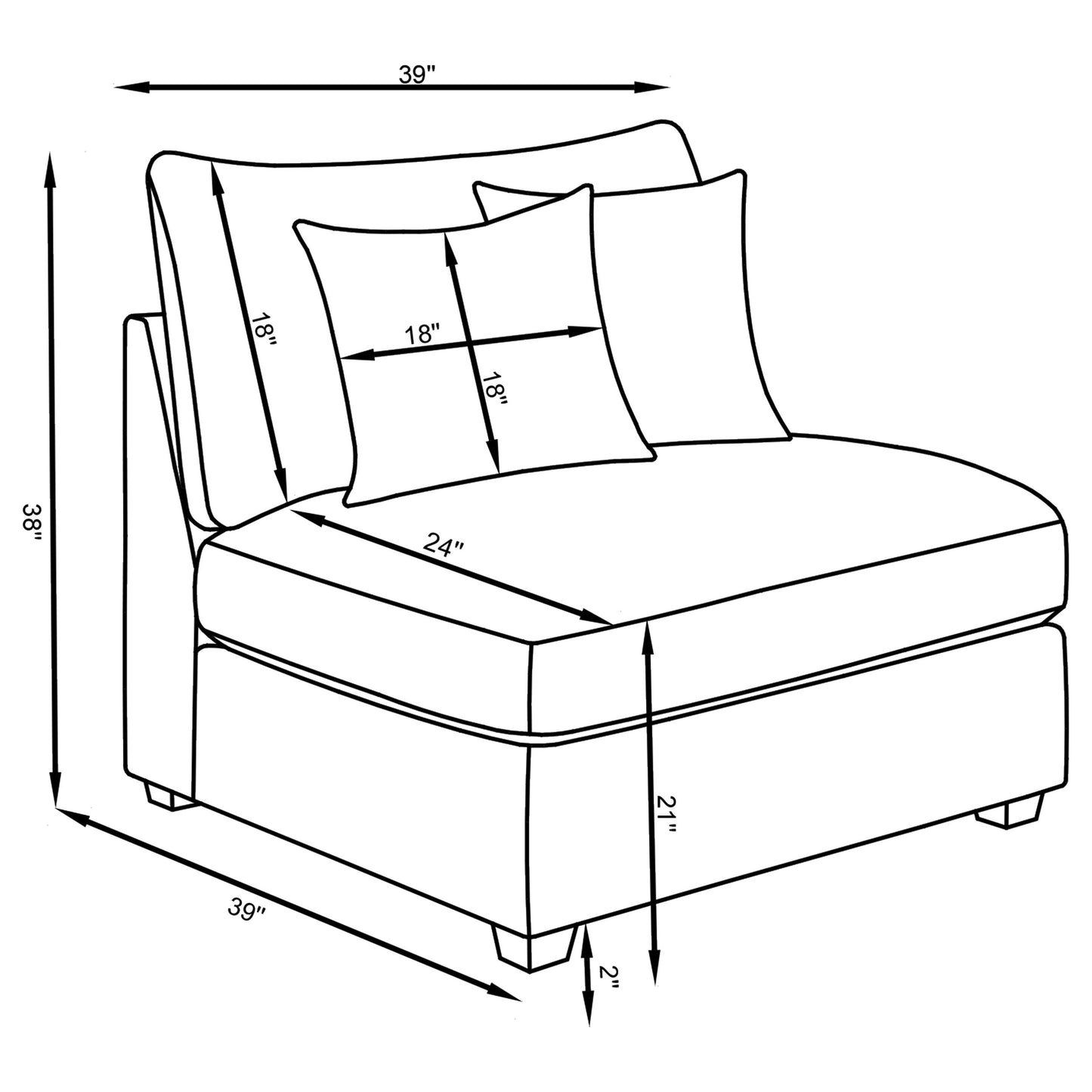Lafayette Grey 5-Piece Upholstered Sectional Sofa - Modular Comfort