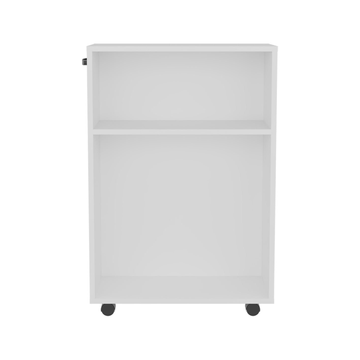 White Rolling Kitchen Cart - 81" Storage Cart for Dining Room