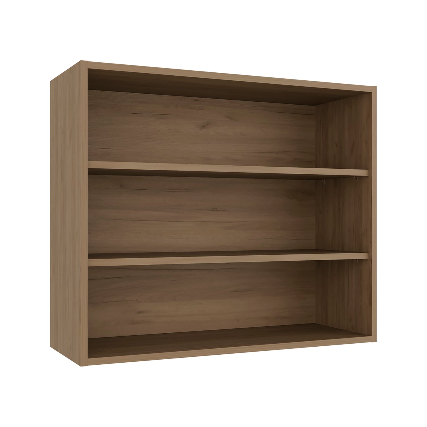 Chinle Wall Cabinet in Melamine with Open Storage