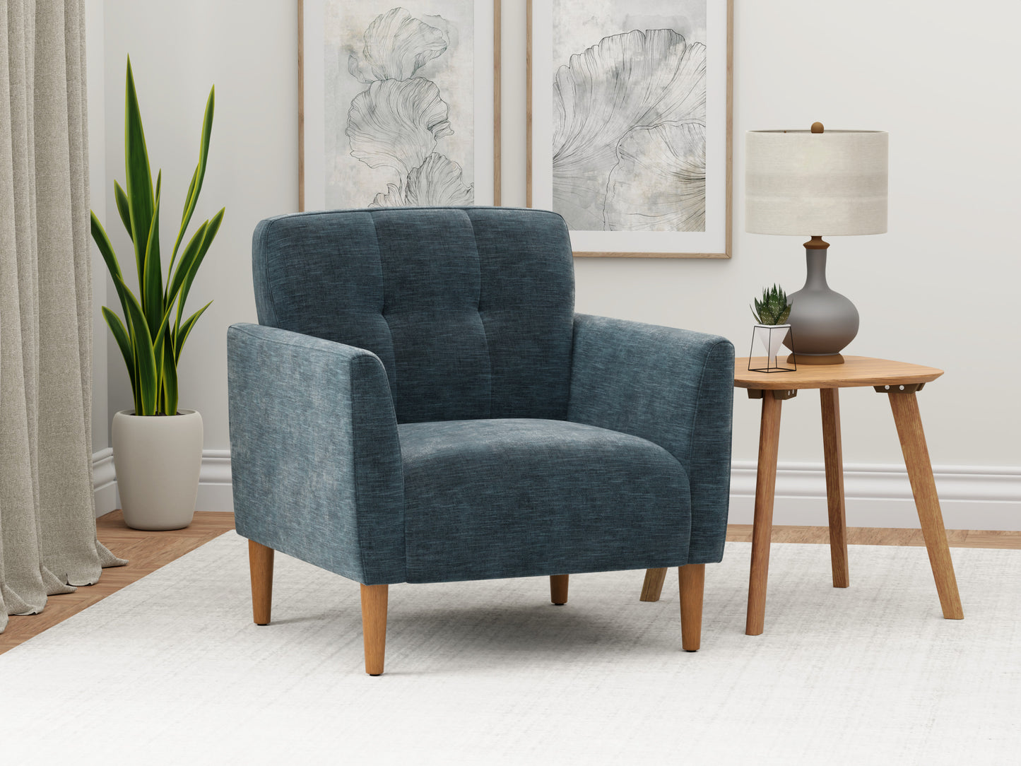 Blue Accent Chair