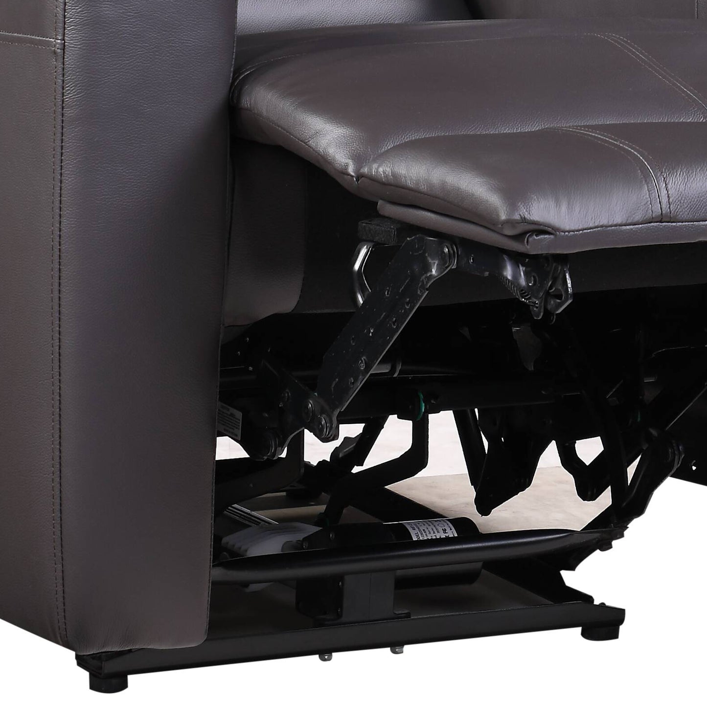 Brown Leather Power Motion Recliner - 33" Wide for Living Room