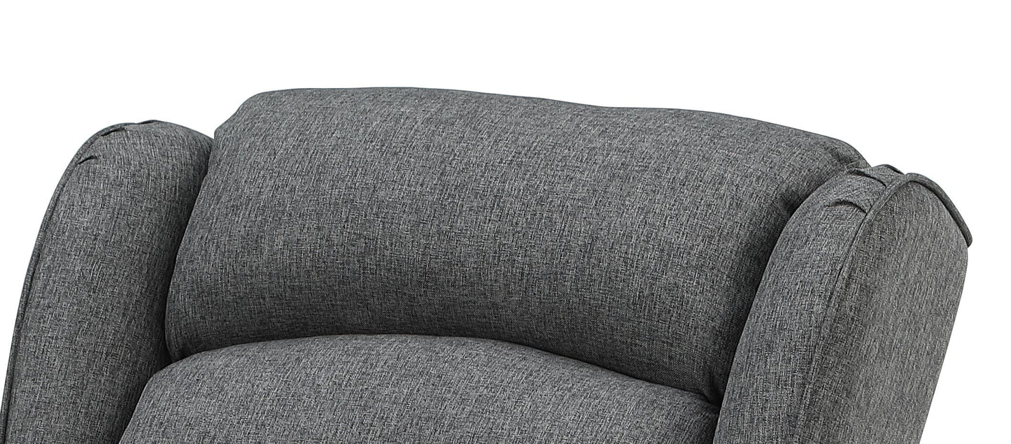 Fabien Gray Fabric Rocking Chair - Comfortable Accent Seating