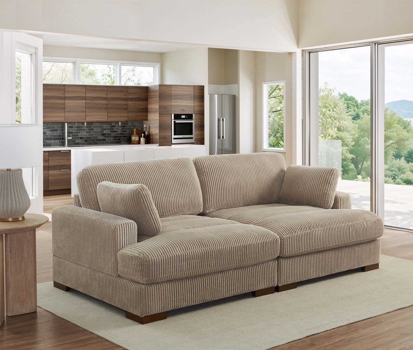 Large Seating Chaise Loveseat