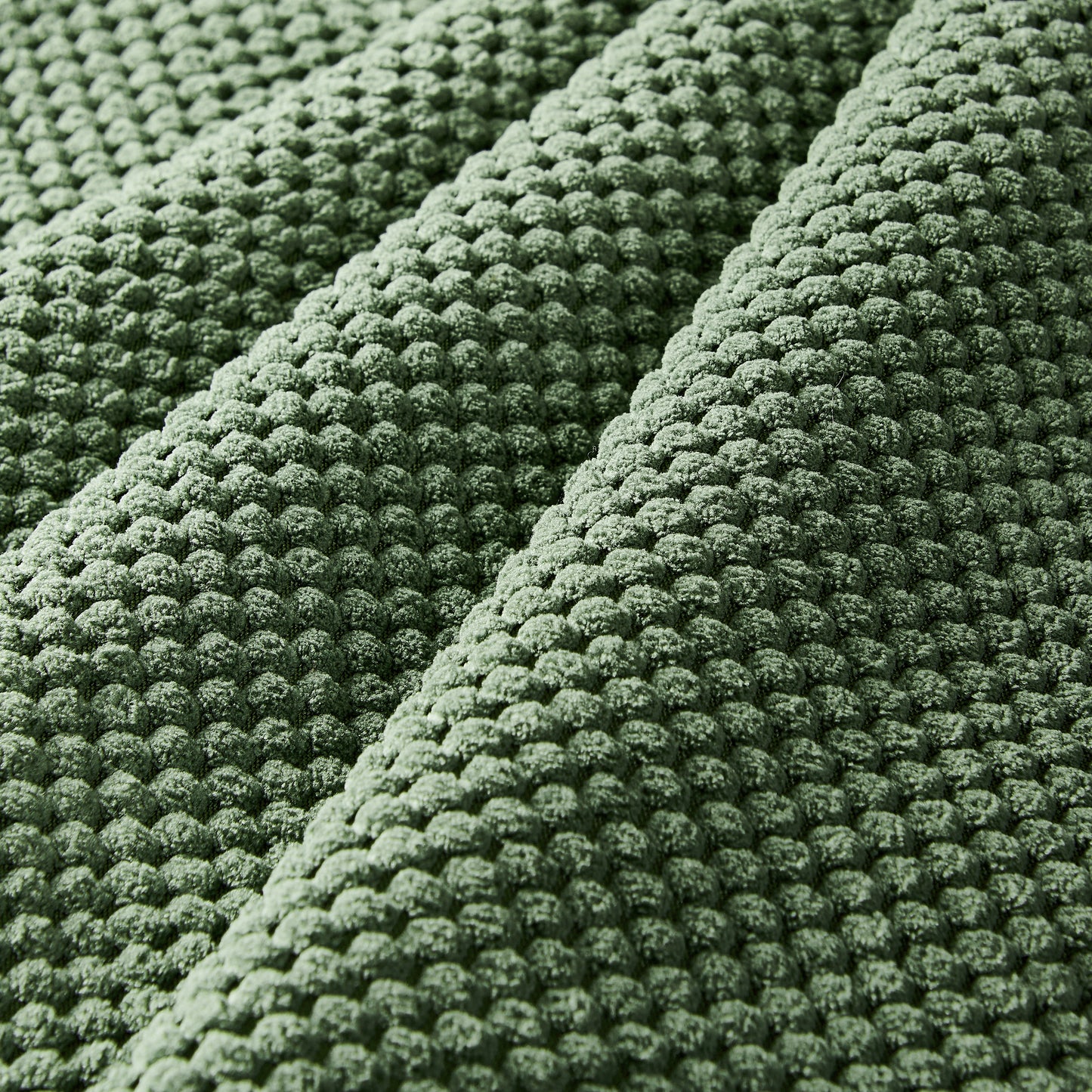 Dark Green 4 Seat Polyester Sectional Sofa for Living Room