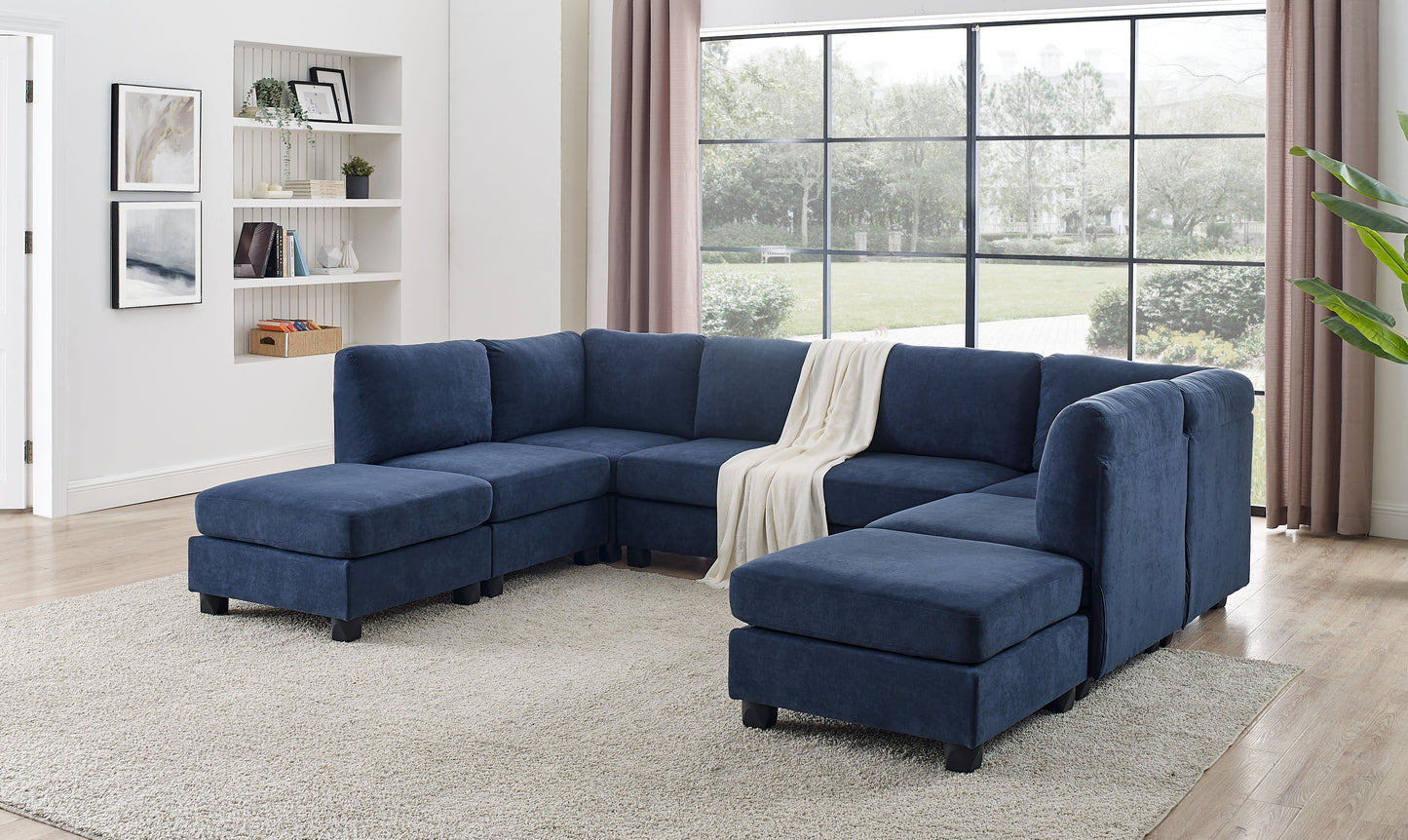 Polyester Upholstered Modular Sectional