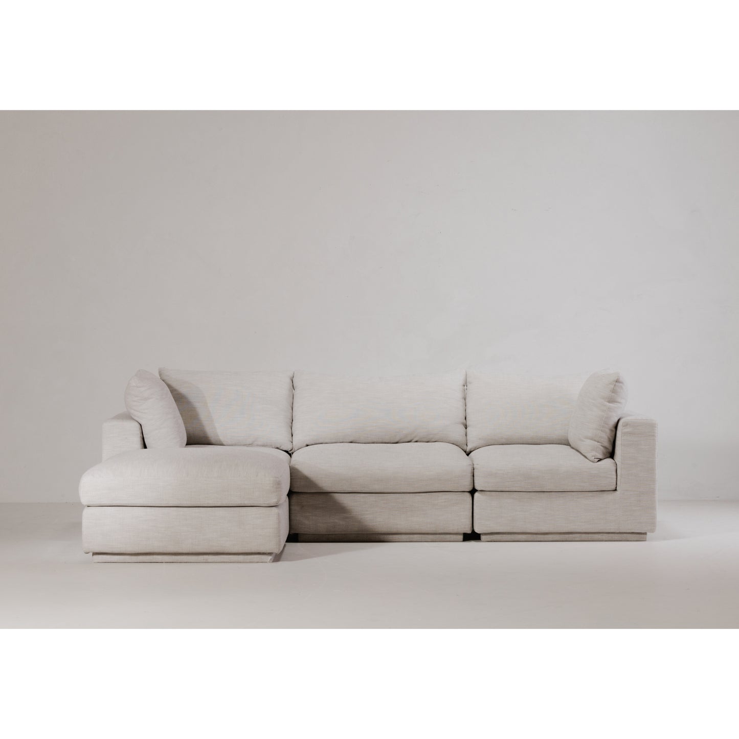 Grey Fabric Modular Sectional Chair - 38" x 38" for Living Room