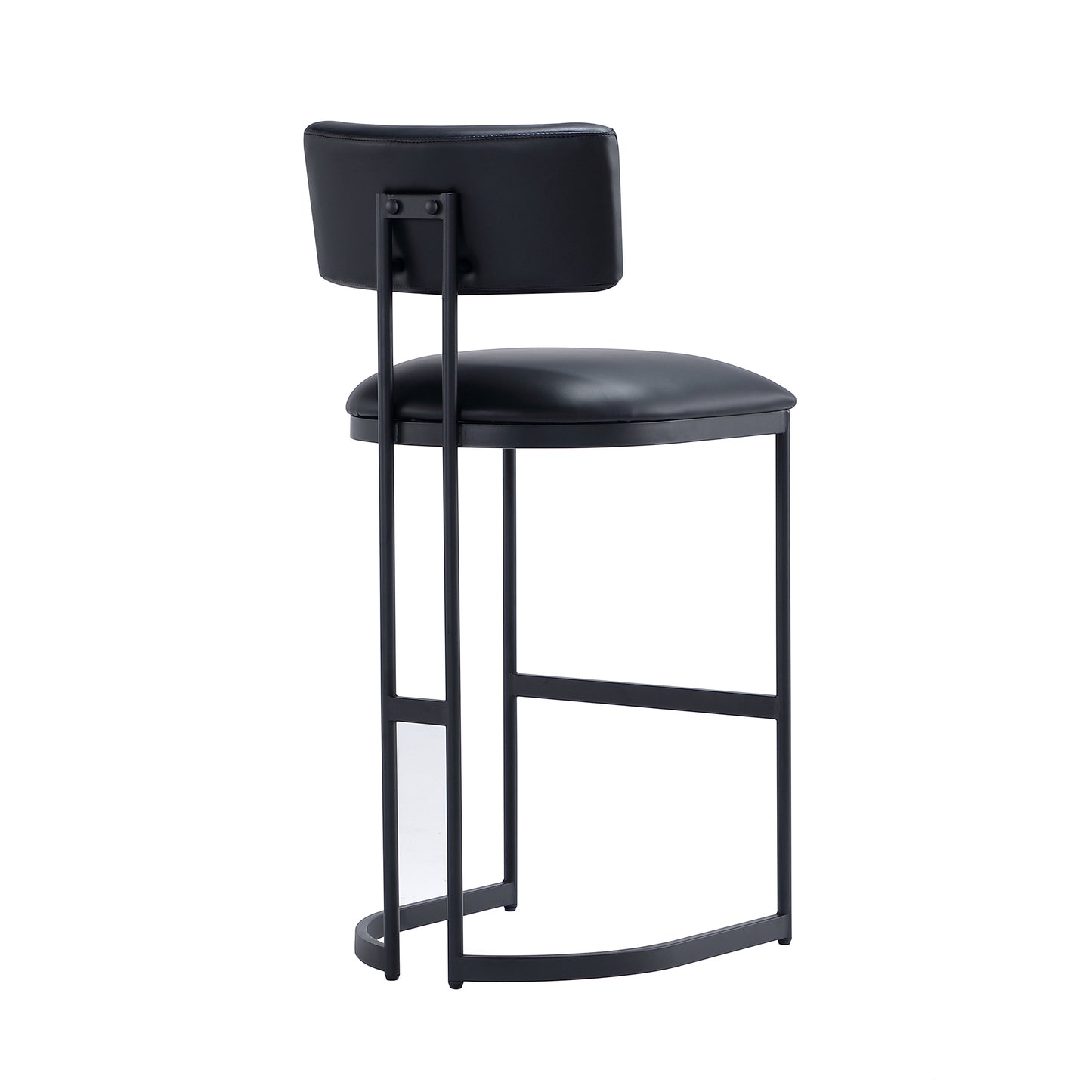 Black Metal Barstool - Modern Kitchen Stool