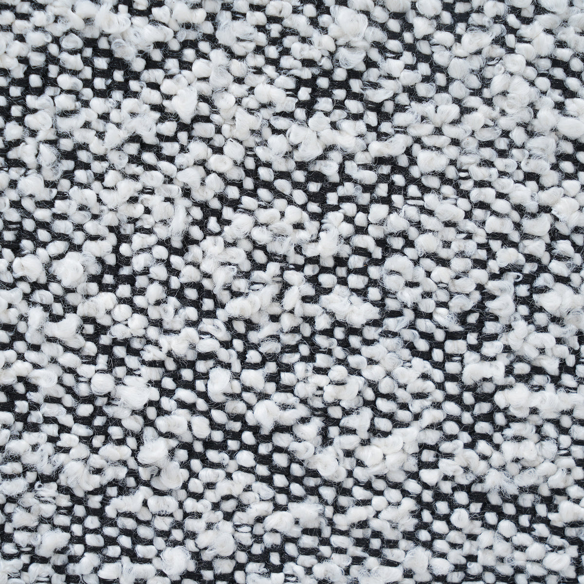 Black White Polyester Cocktail Ottoman - 30" Footrest