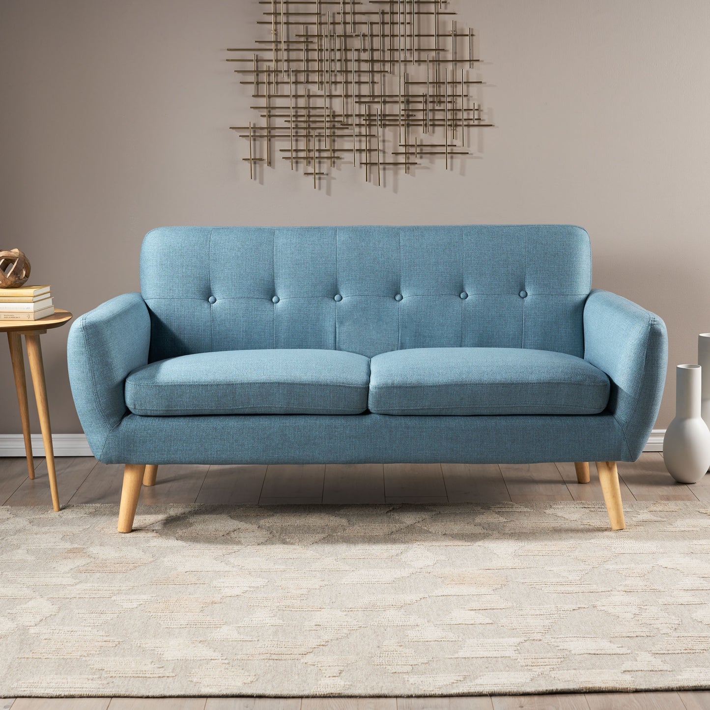 67.25" Button Tufted Loveseat