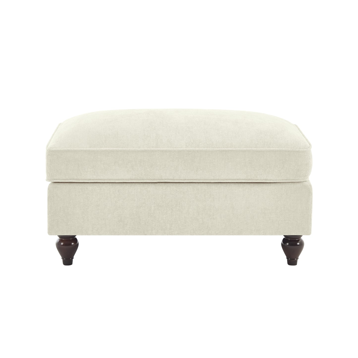 Ottoman Chenille -Beige+White