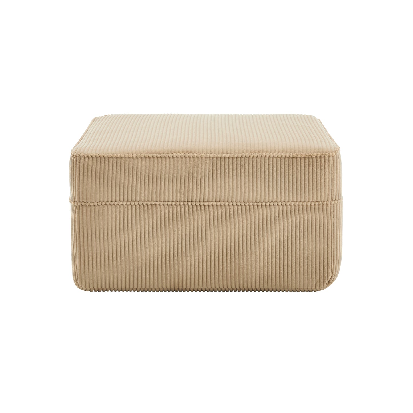 Martha Ottoman Corduroy -Camel