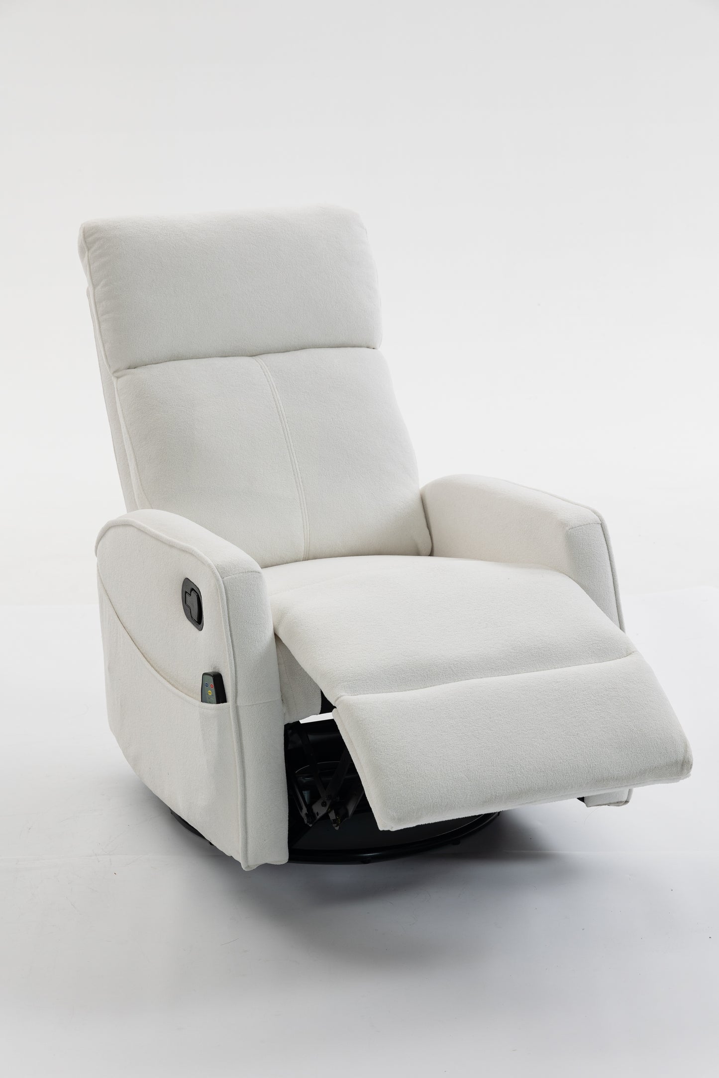 Short plush manual button armchair sofa