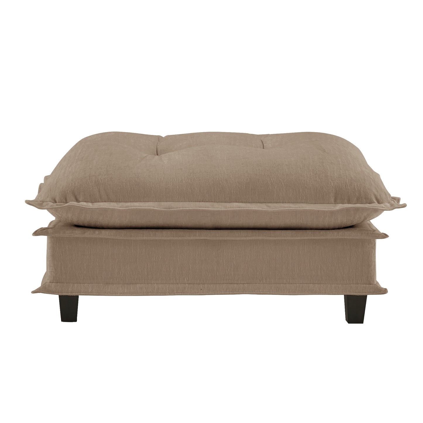 73 Ottoman Chenille- Light Coffee
