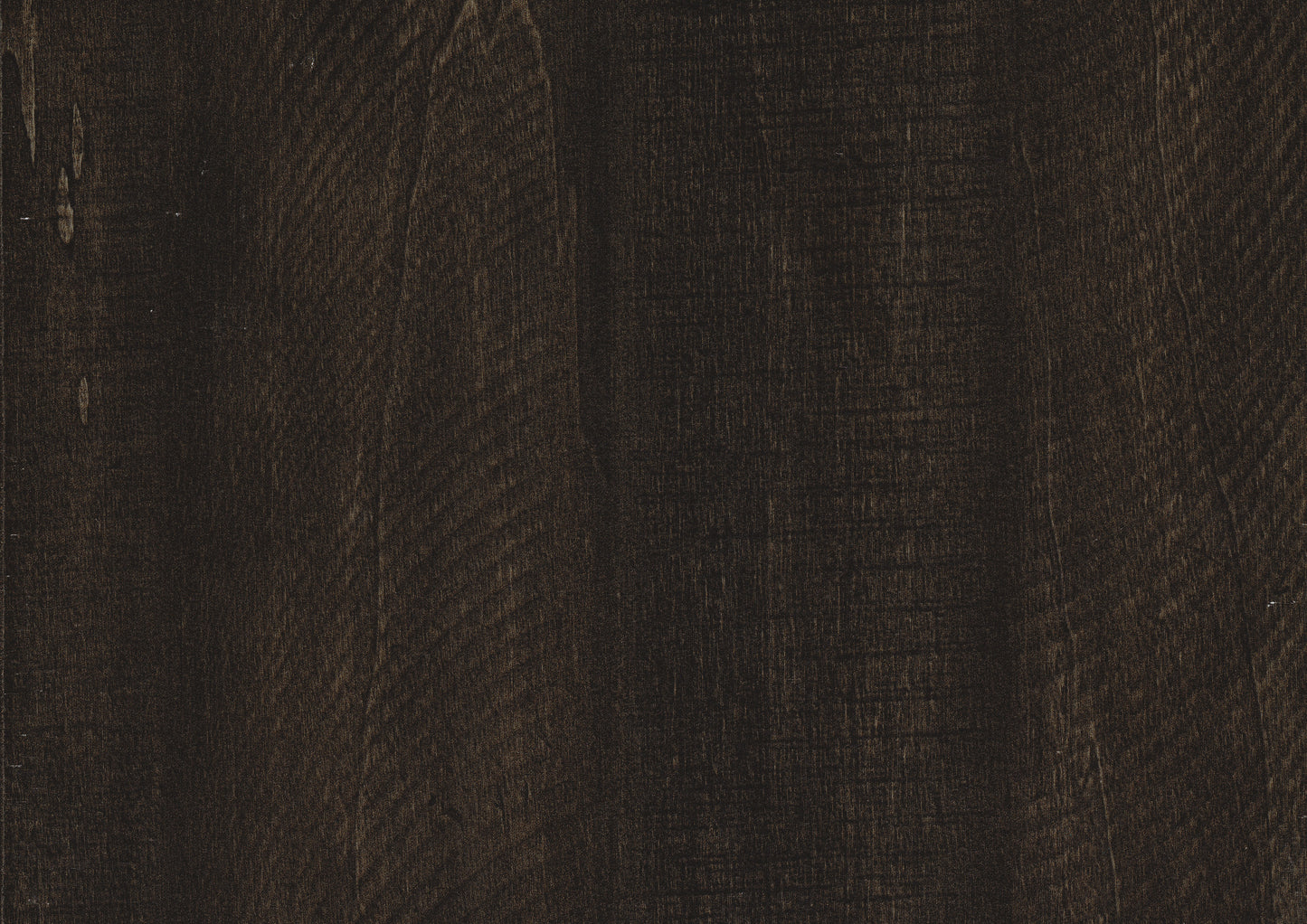 Rustic Dark Ebony Finish Dresser - 6 Drawers Wood for Bedroom