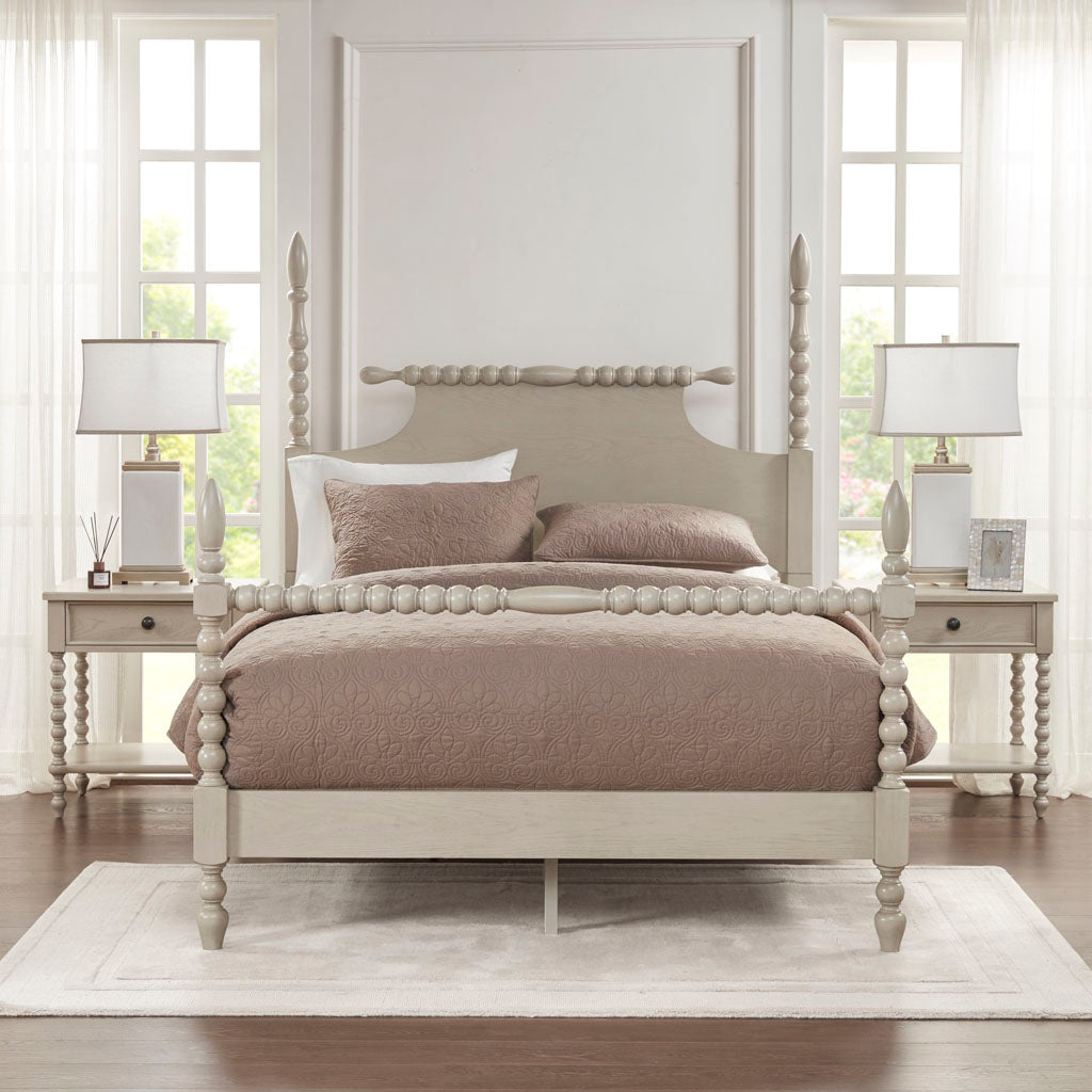 Natural Wood Nightstand - Classic Design