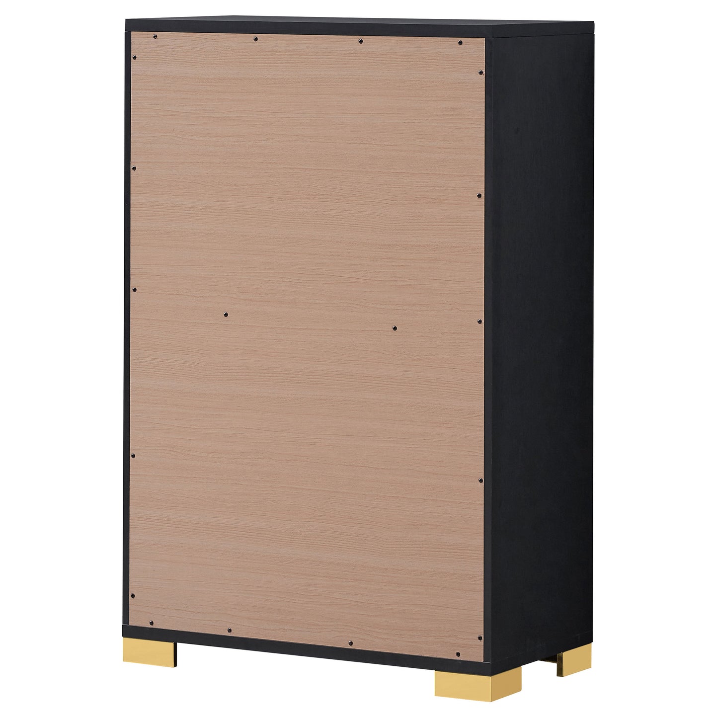 Medici Black 5-Drawer Chest - Modern Bedroom Storage