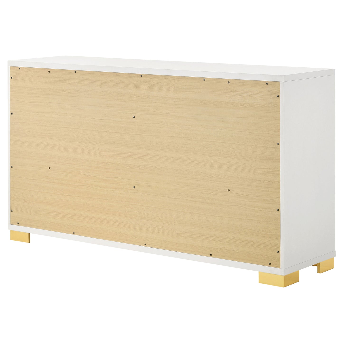 White 6-Drawer Dresser - Contemporary Bedroom Storage