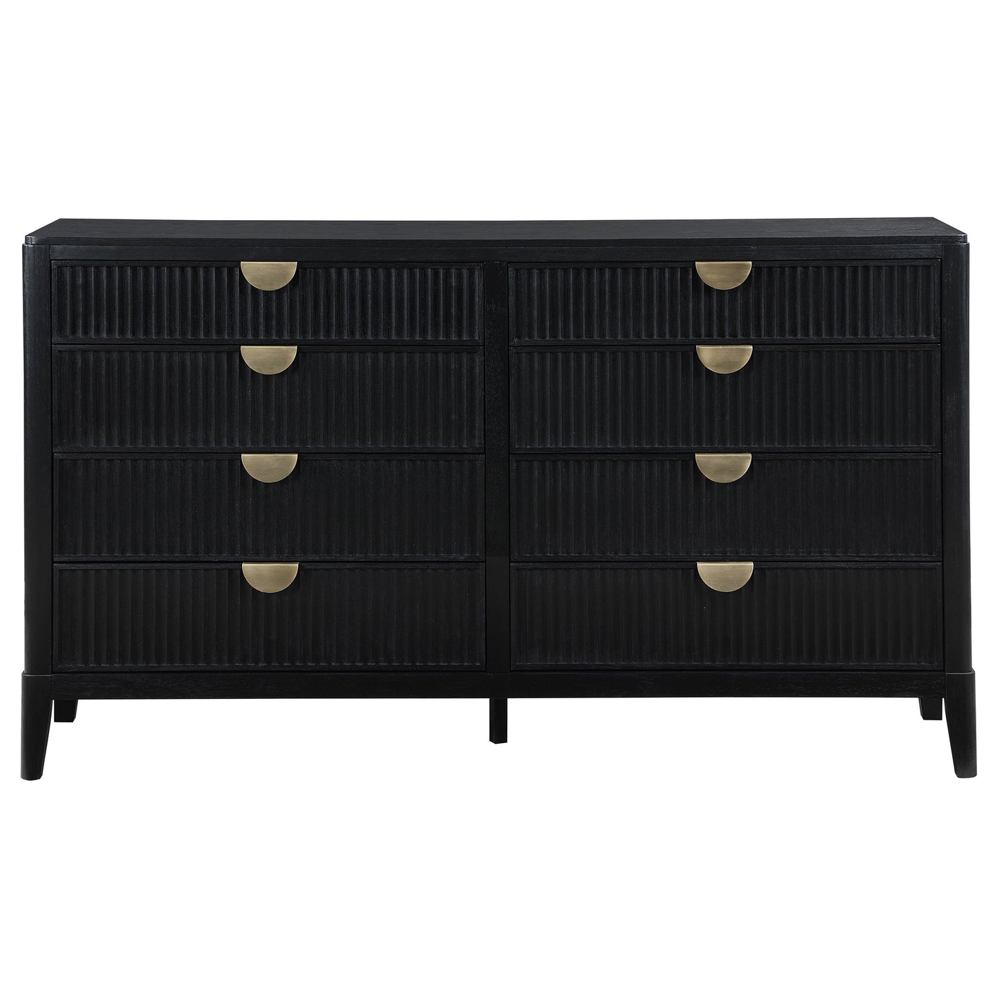 Mason Black 8-Drawer Dresser - Stylish Bedroom Storage