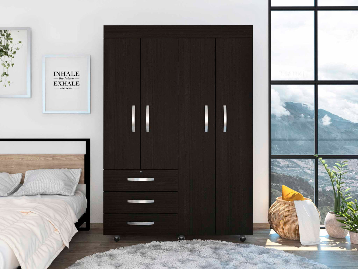 3-Drawer Armoire Wenge