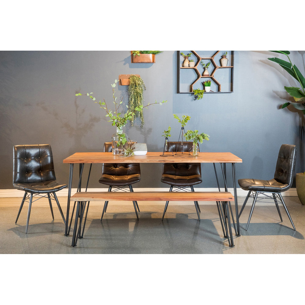 Natural Acacia Wood Dining Bench - 60" x 15"