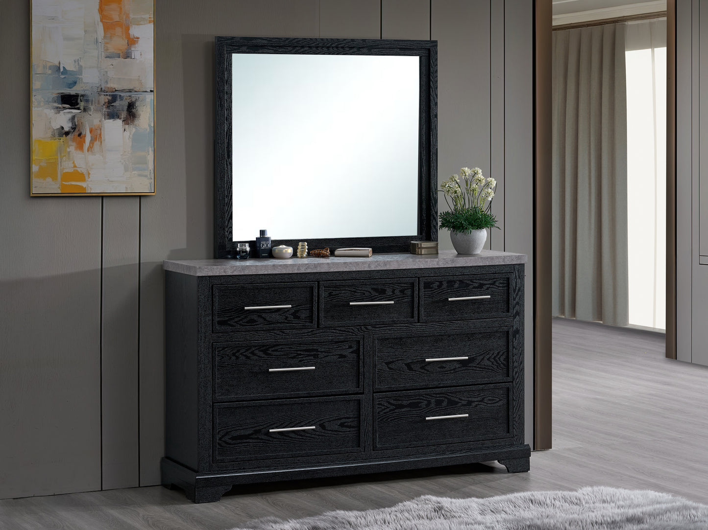 Grande G003500-D Dresser(Without Mirror) , Black
