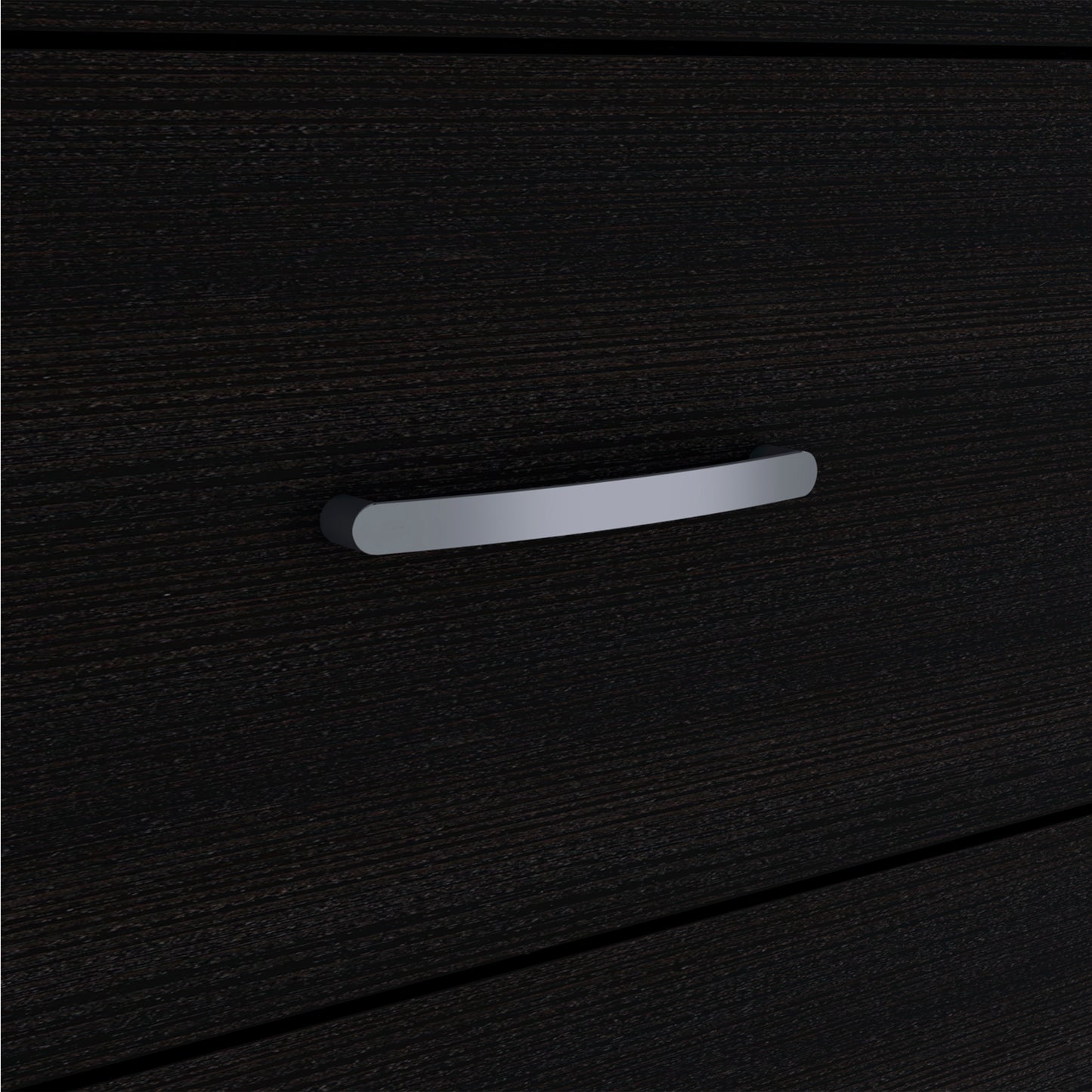Black Engineered Wood 3 Drawer Dresser - Bedroom Storage