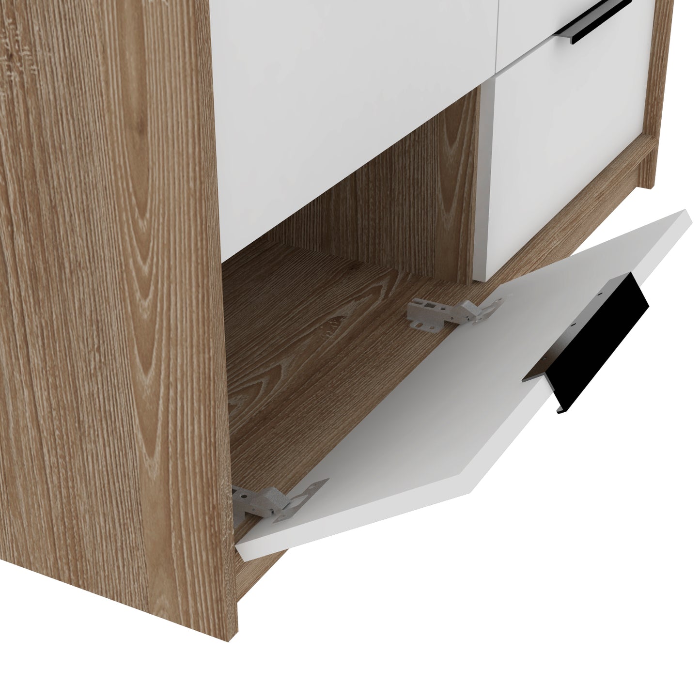 Marion Slide & Pull Dresser - 4 Drawers, Multicolor Particle Board