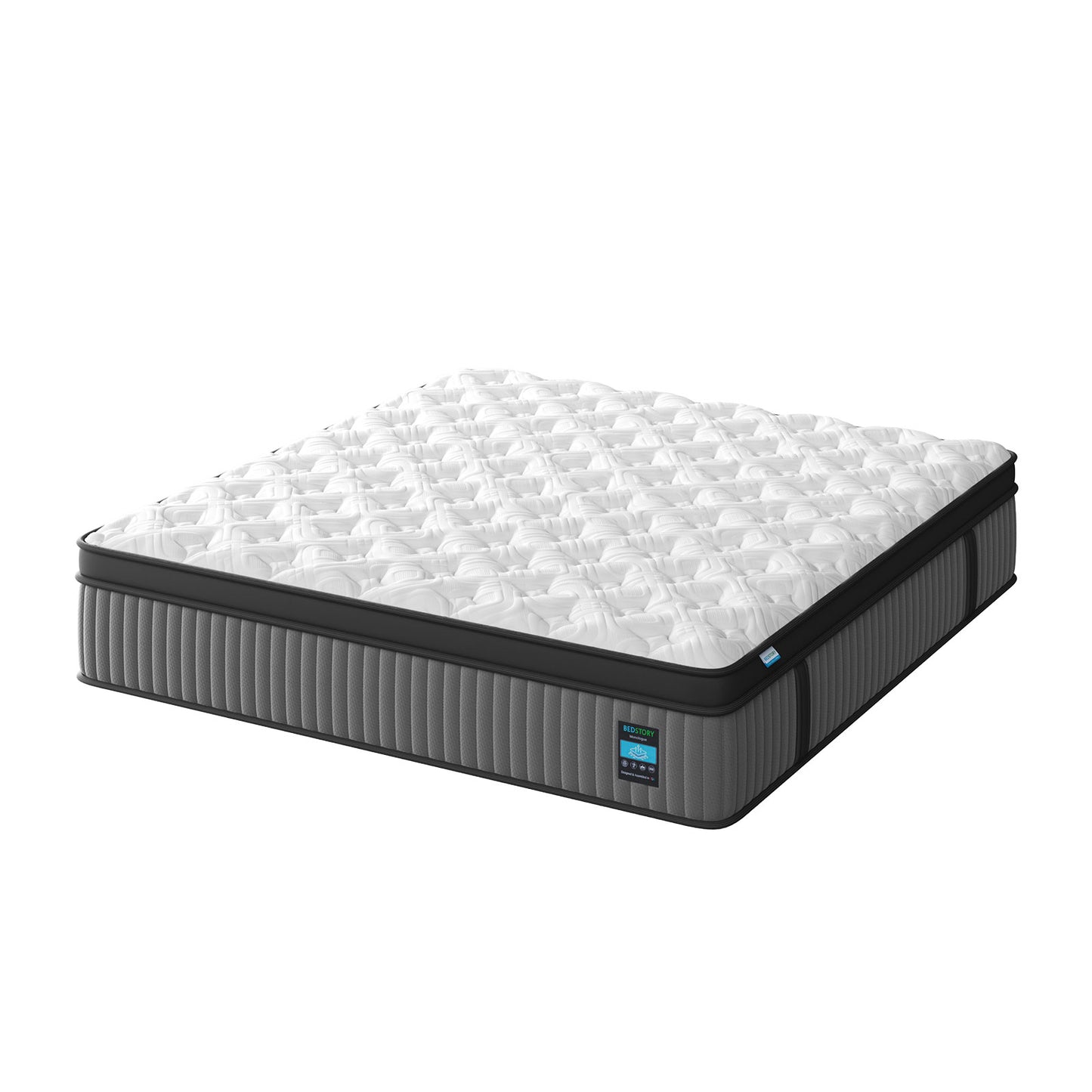 14 Inch Hybrid Mattress King – Memory Foam & Pocket Spring Bed – Cooling, Pressure Relief, Back & Hip Support – Luxury Ergonomic Mattress