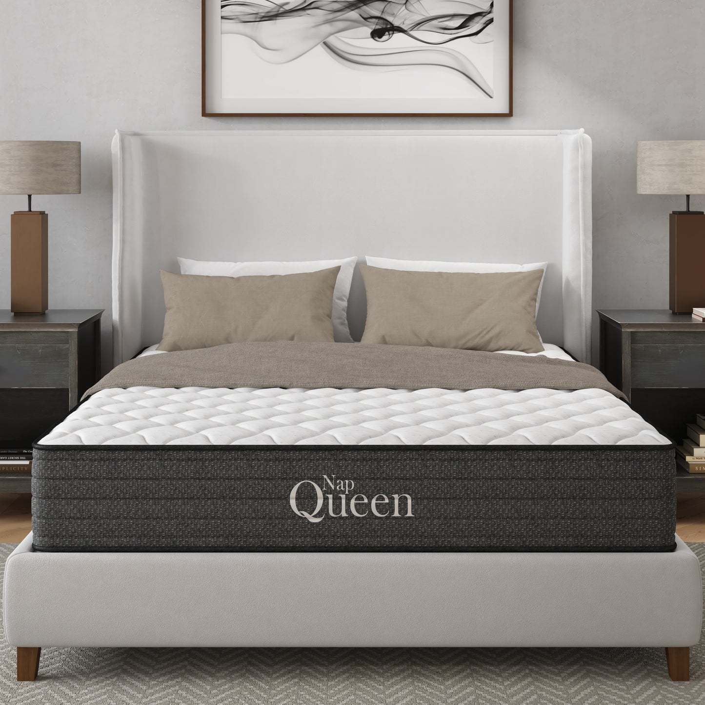 NapQueen Victoria 10 Inch Full Cooling Gel Hybrid Mattress, CertiPUR-US Certified, Made in USA