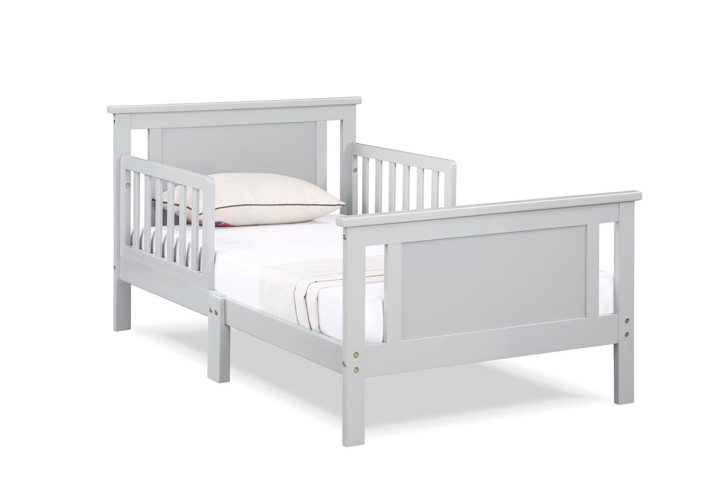 Gray Solid Wood Toddler Bed - 54" x 31"