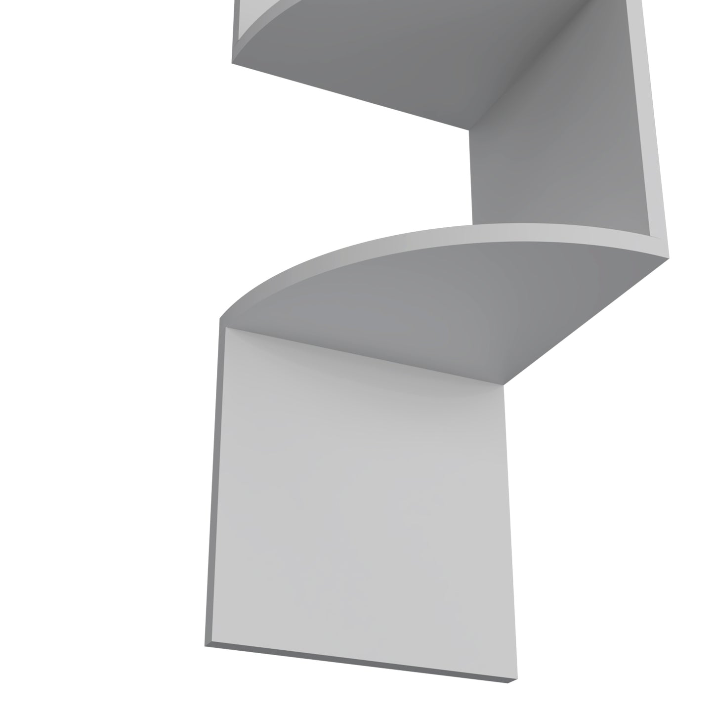 Rosset Corner Shelf - White Modern Full Wall Design for Living Room