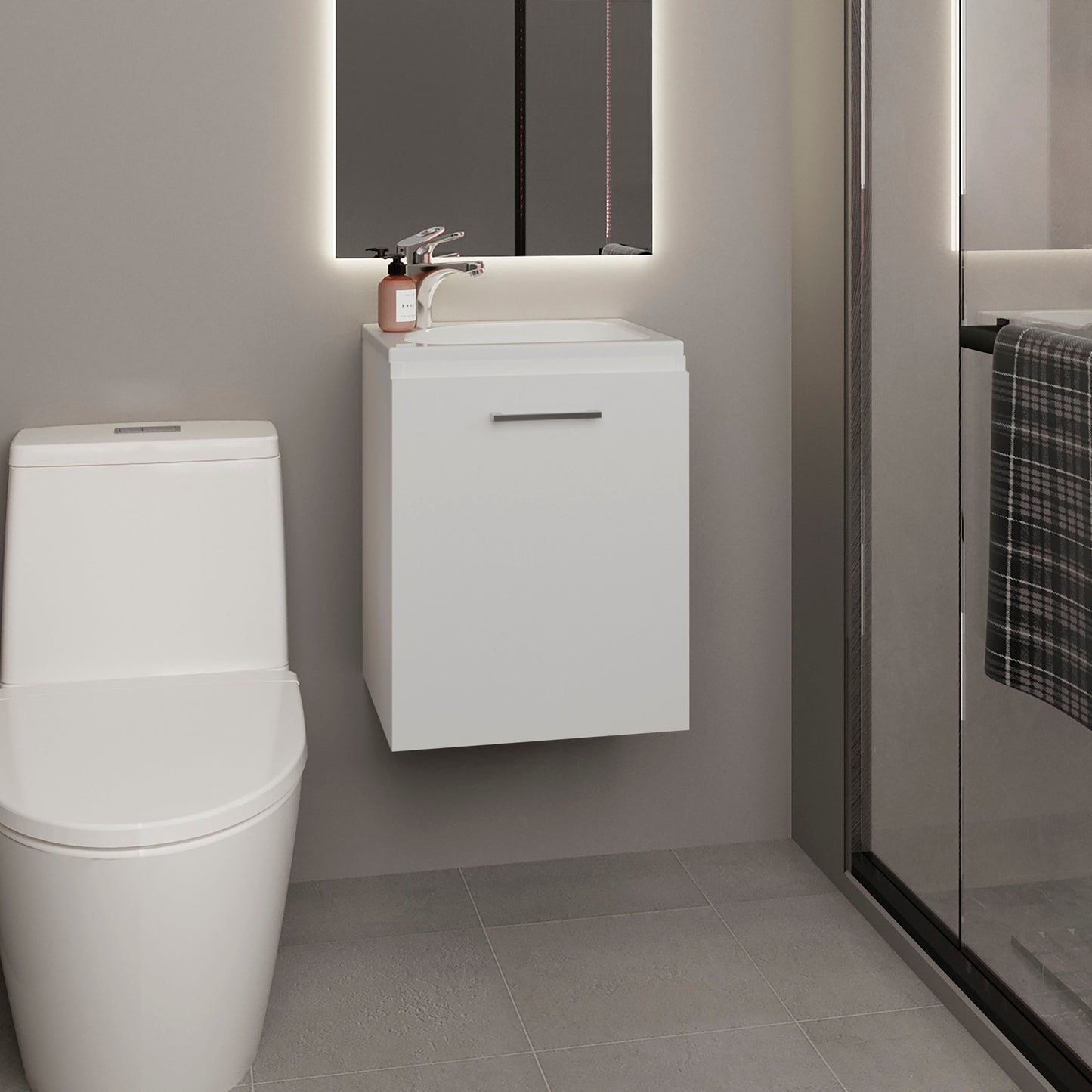 Bathroom Vanity with Sink, 1 Door