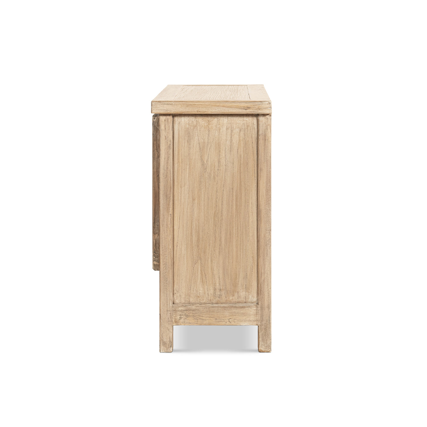 Rowan 48" Solid Reclaimed Pine 2-Door Accent Cabinet - Natural Brown for Living Room