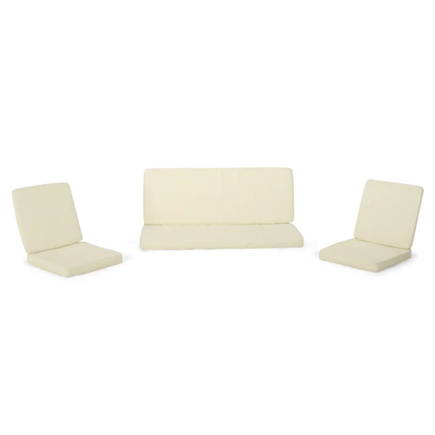 CAROLINA CLUB CHAIR & LOVESEAT CUSHION SET, CREAM, (2sets 63513.00 CUSHION SET+1set 63308.00 CUSHION SET)