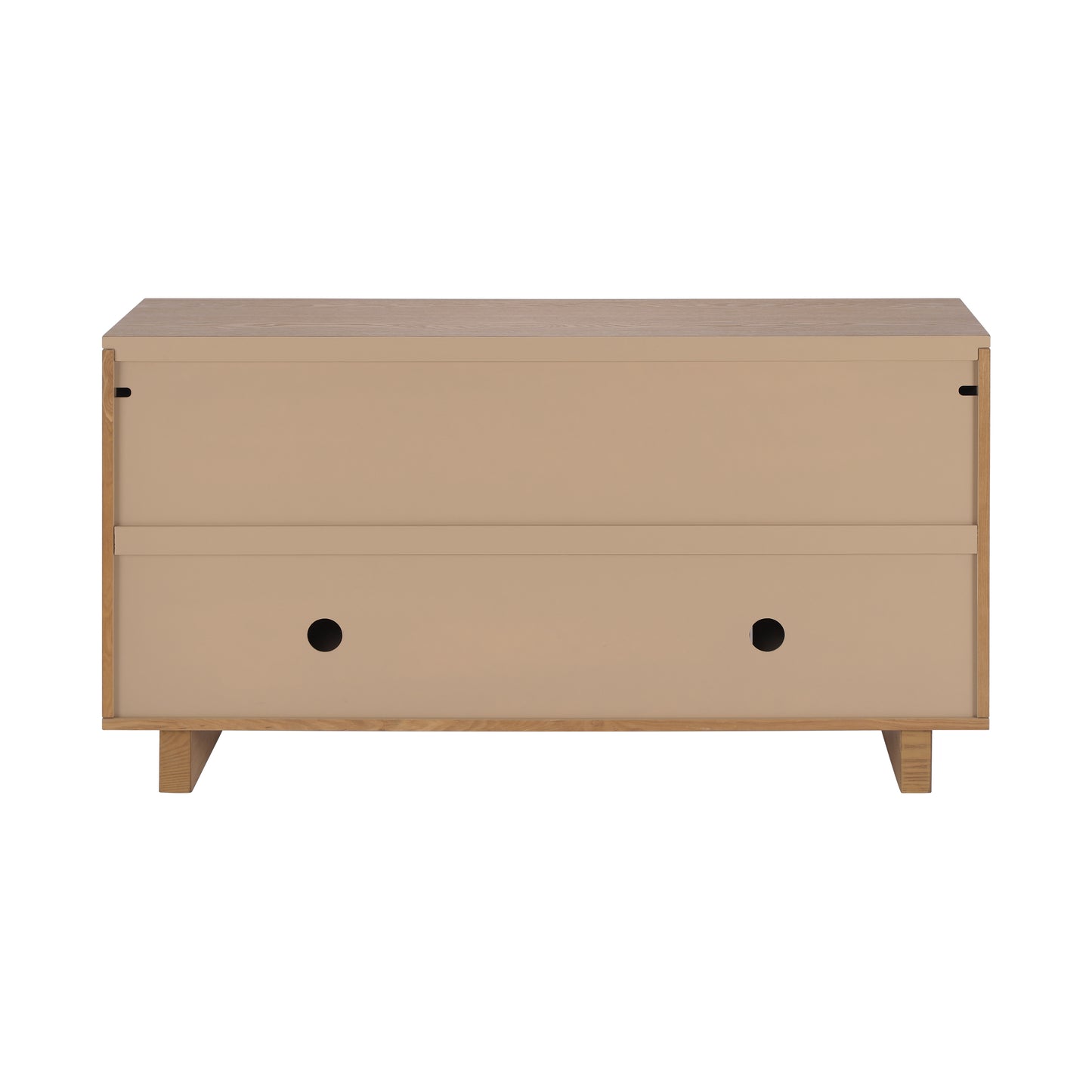 Natural MDF Sideboard Buffet - 59" Dining Storage Cabinet
