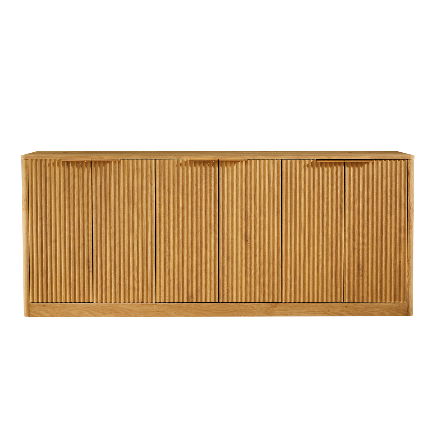67 Inch Natural MDF Sideboard Cabinet - Storage Solutions