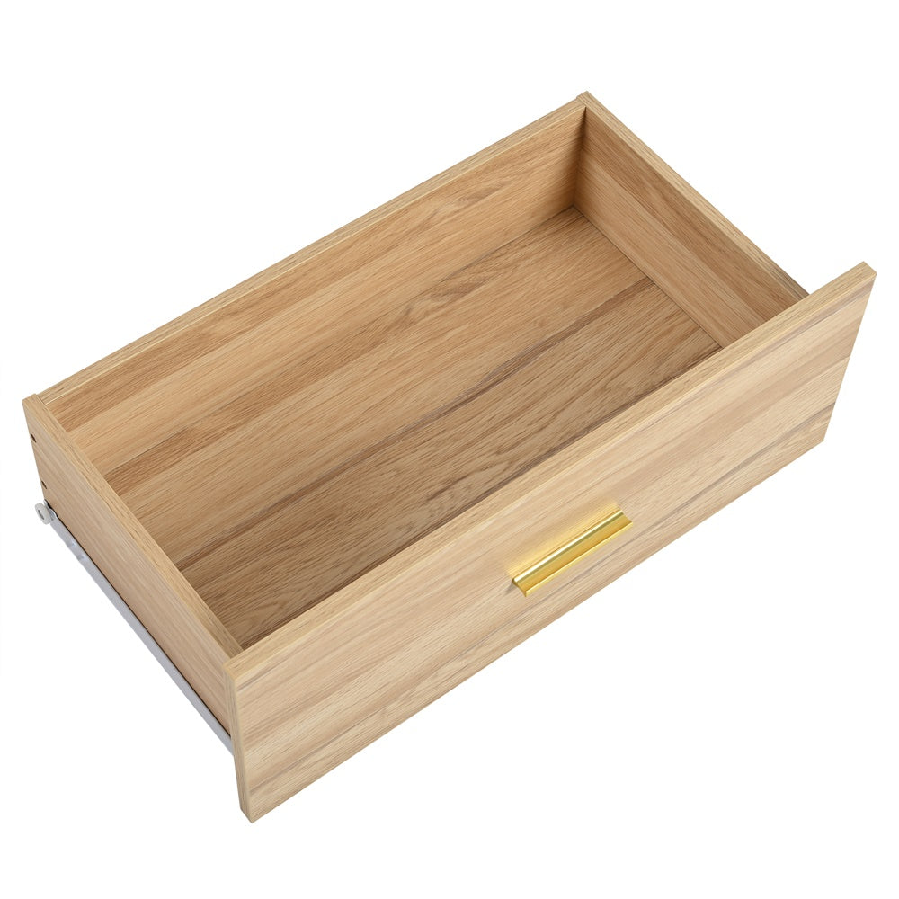 Modern 6-Drawer Dresser - Natural Engineered Wood Storage
