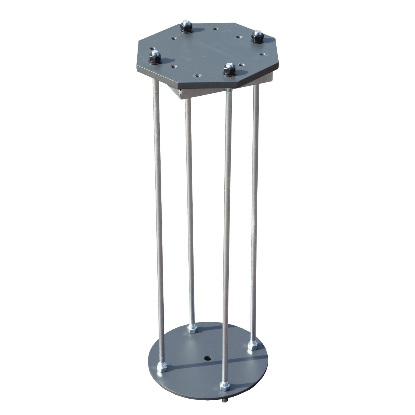 Patio Umbrella Base in Ground, Heavy-Duty Steel Construction for Stability, Supports up to 700LBS, 7.8" x 7.8" x 22"
