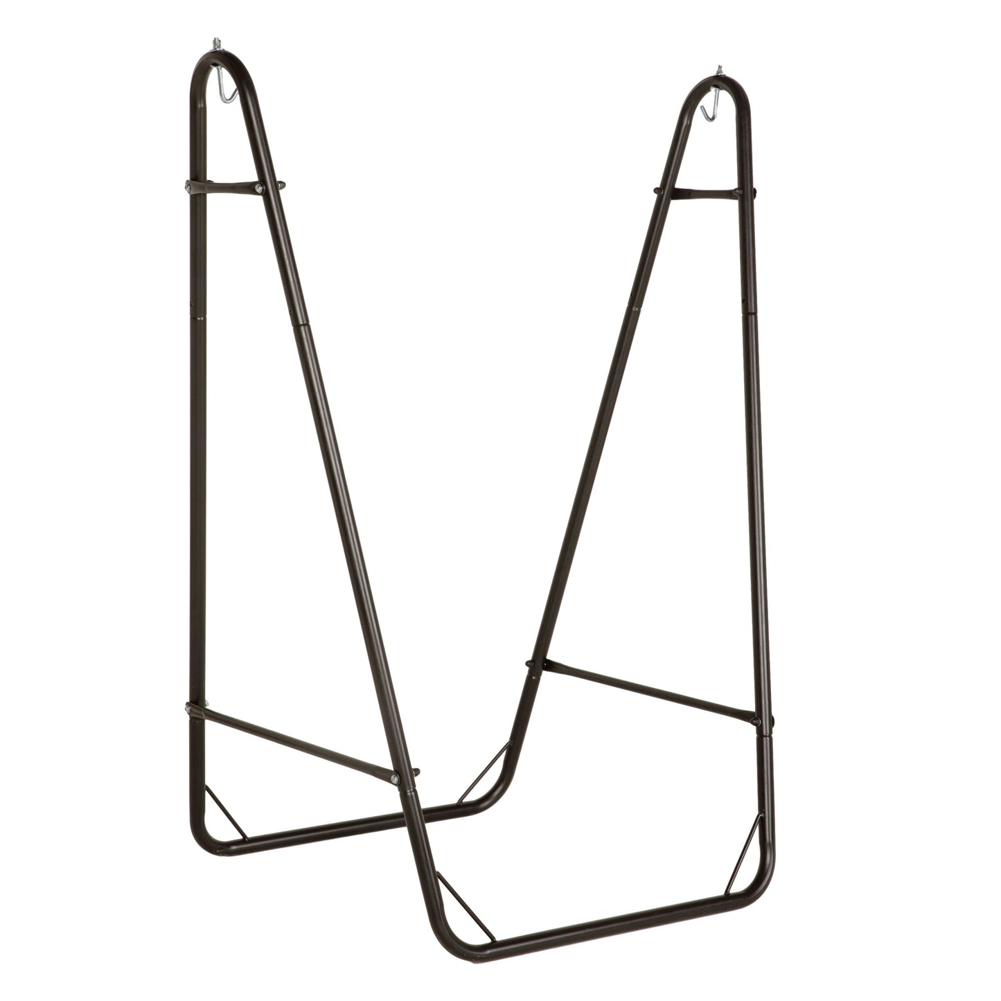 White Steel Outdoor Hammock Chair with Stand - 330lb Capacity