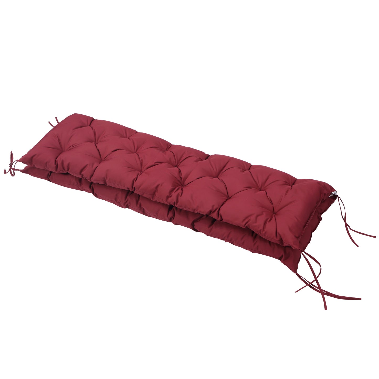 Red Outdoor Bench Cushion - 59" x 38.5" Polyester