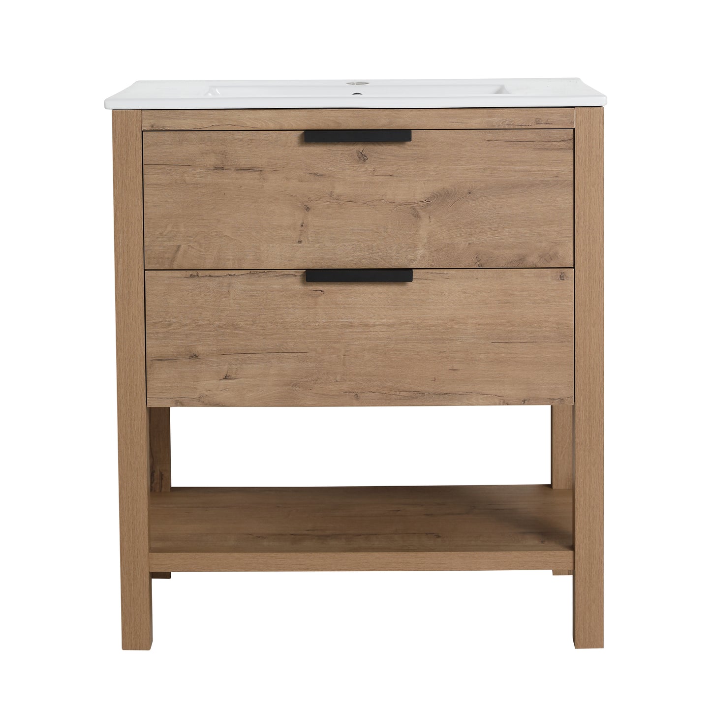30(29-1/18") Inch Bathroom Vanity Plywood With 2 Drawers (Only Vanity ,without Basin)-BVB01030IMO