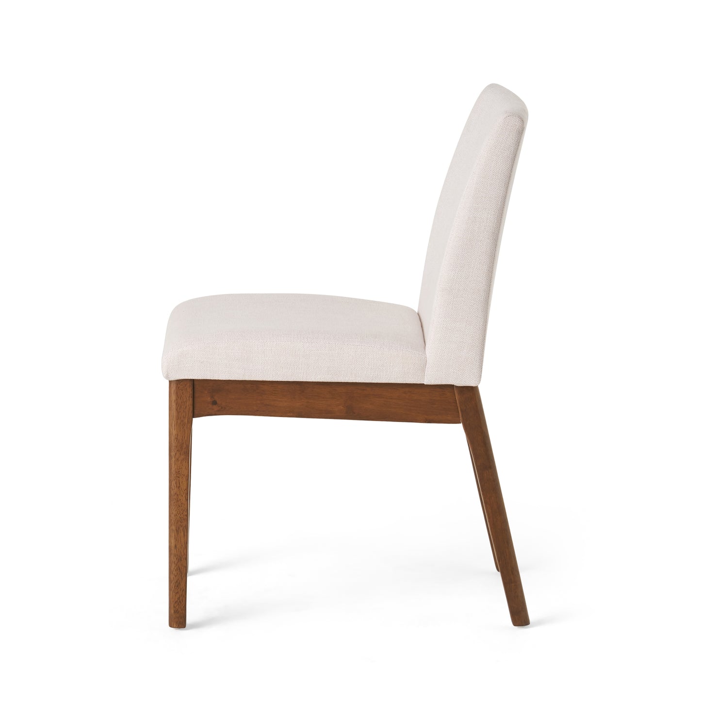 Light Beige Walnut Dining Chairs - Set of 2