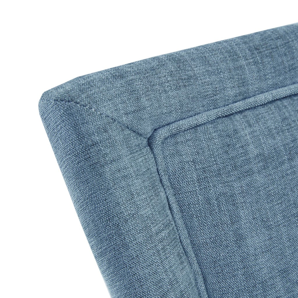 Blue Polyester Dining Chairs Set of 2 for Dining Room