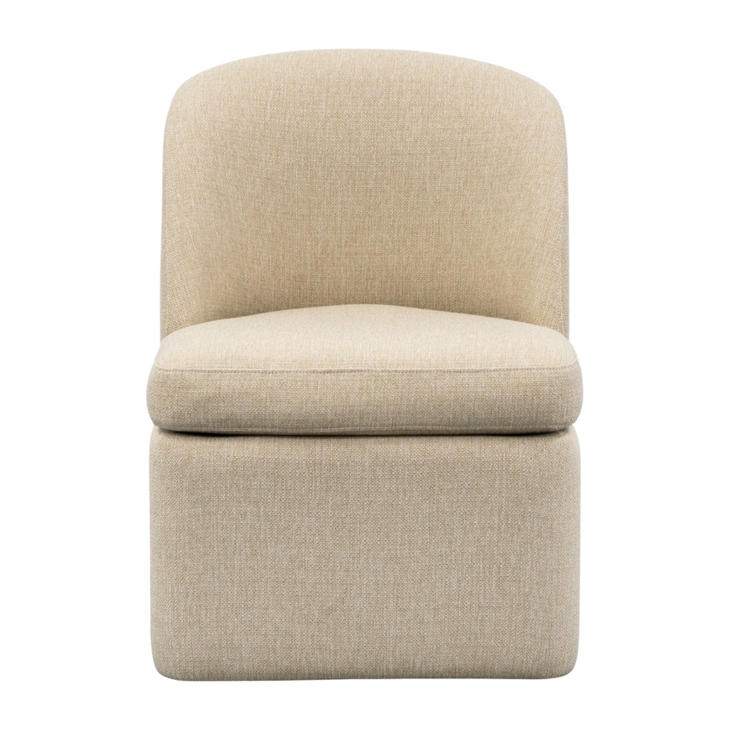 Dining Chair with castors, Taupe
