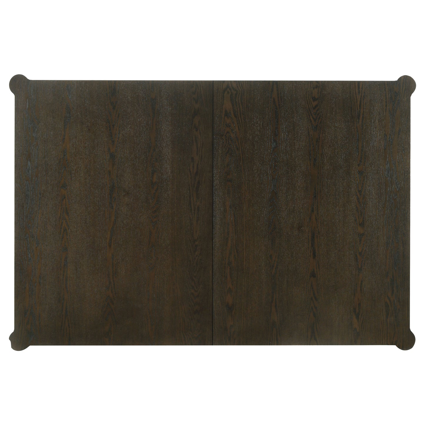 Ash Brown Rubberwood Dining Table with Removable Leaf for Dining Room