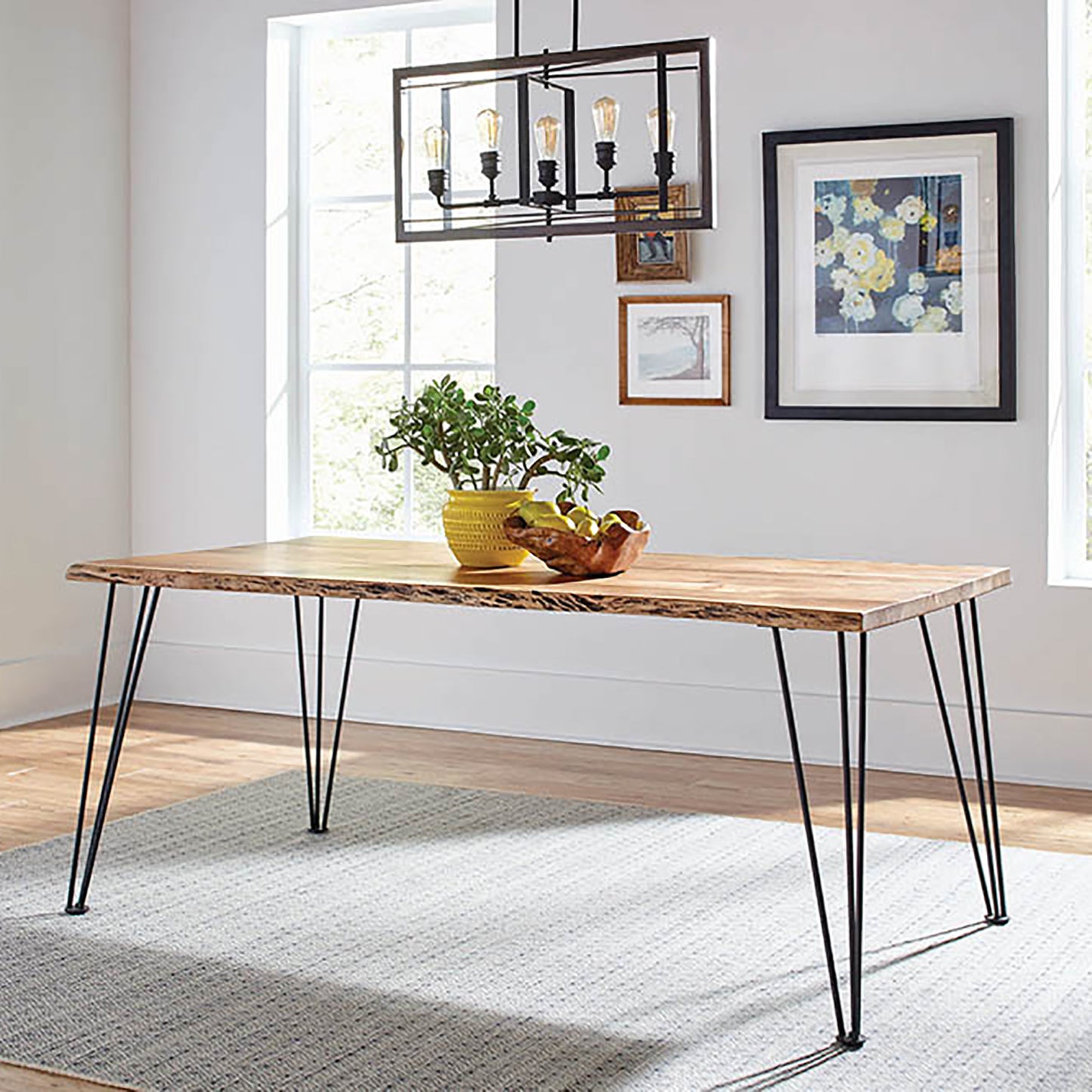 Shanahan Natural Acacia Dining Table with Live Edge