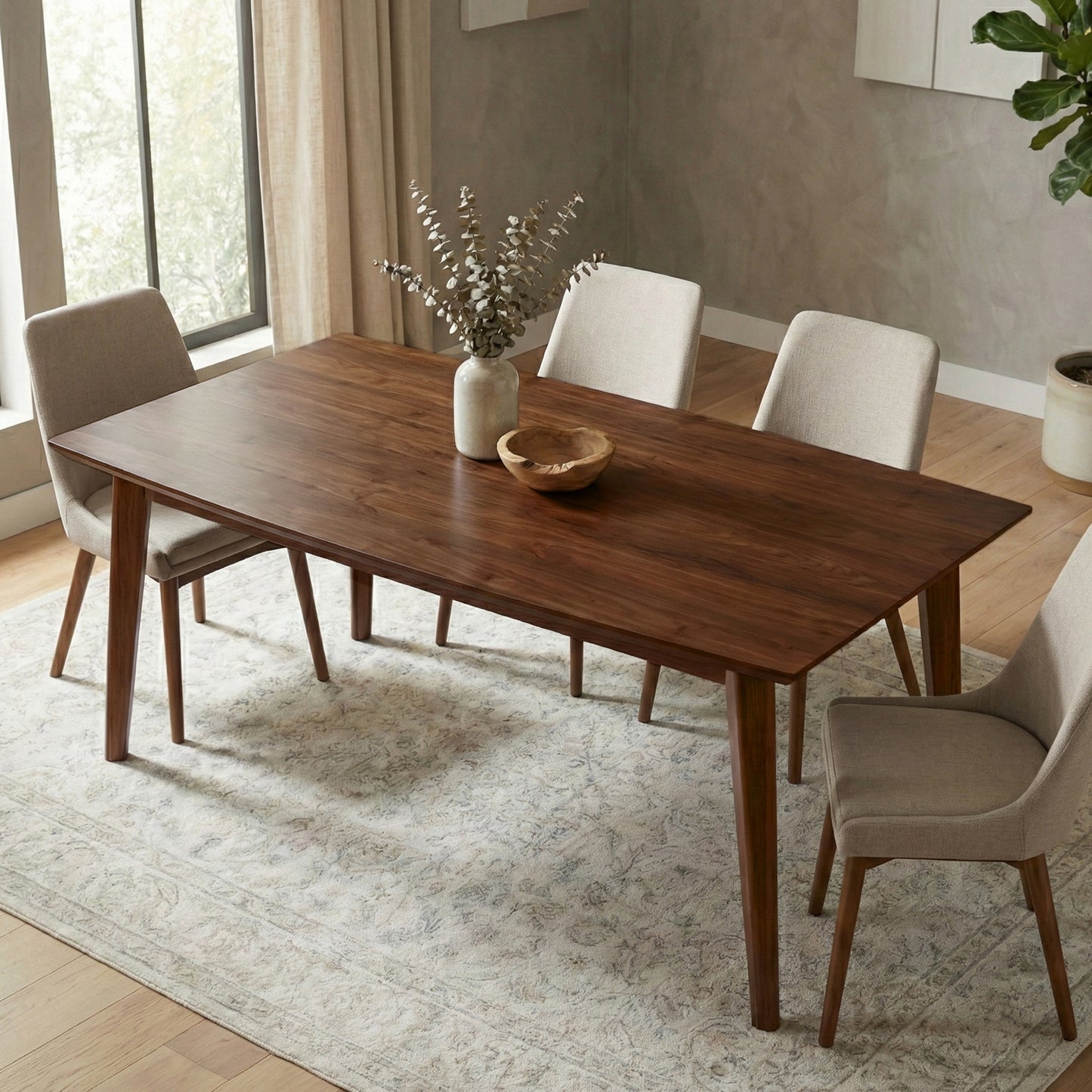 Draper Dining Table in Walnut