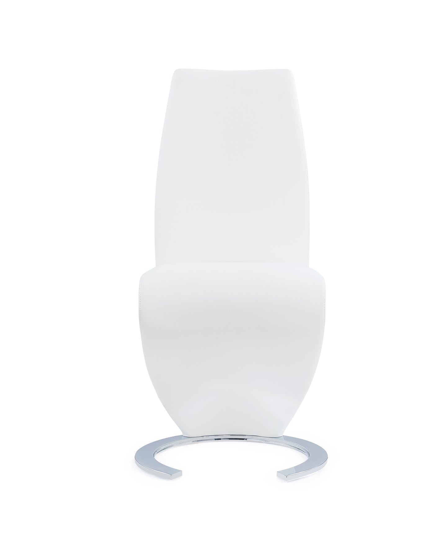MARCUS HORSESHOE WHITE DINING CHAIRS (KIT OF 2)