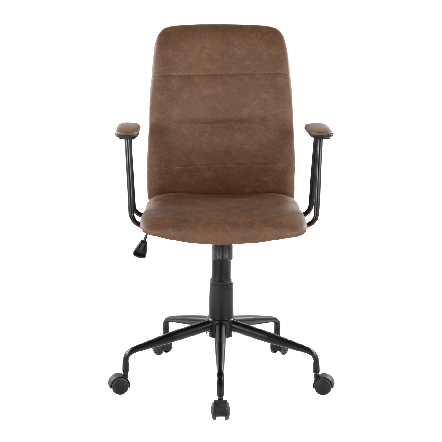 Office Chair in Espresso Faux Leather